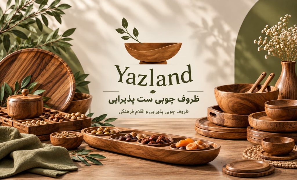 ظروف چوبی ست پذیرایی